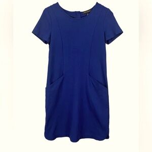 Banana Republic Royal Blue Mini Dress Size 12 Preowned Like New Condition